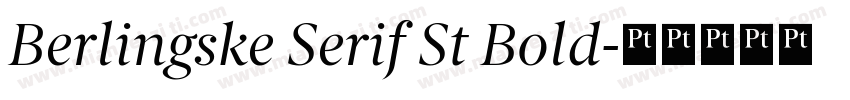 Berlingske Serif St Bold字体转换